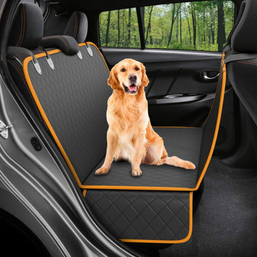 Dog Car Seat Cover with Mesh – Waterproof, Non-Slip & Safe Travel