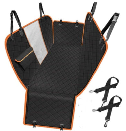 Dog Car Seat Cover with Mesh – Waterproof, Non-Slip & Safe Travel