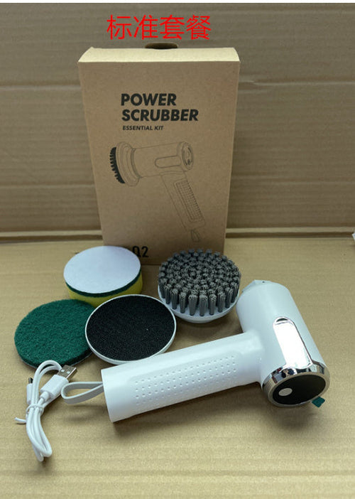 Wireless Electric Cleaning Brush with Smart Display – Multifunctional Kitchen & Bathroom Cleaner