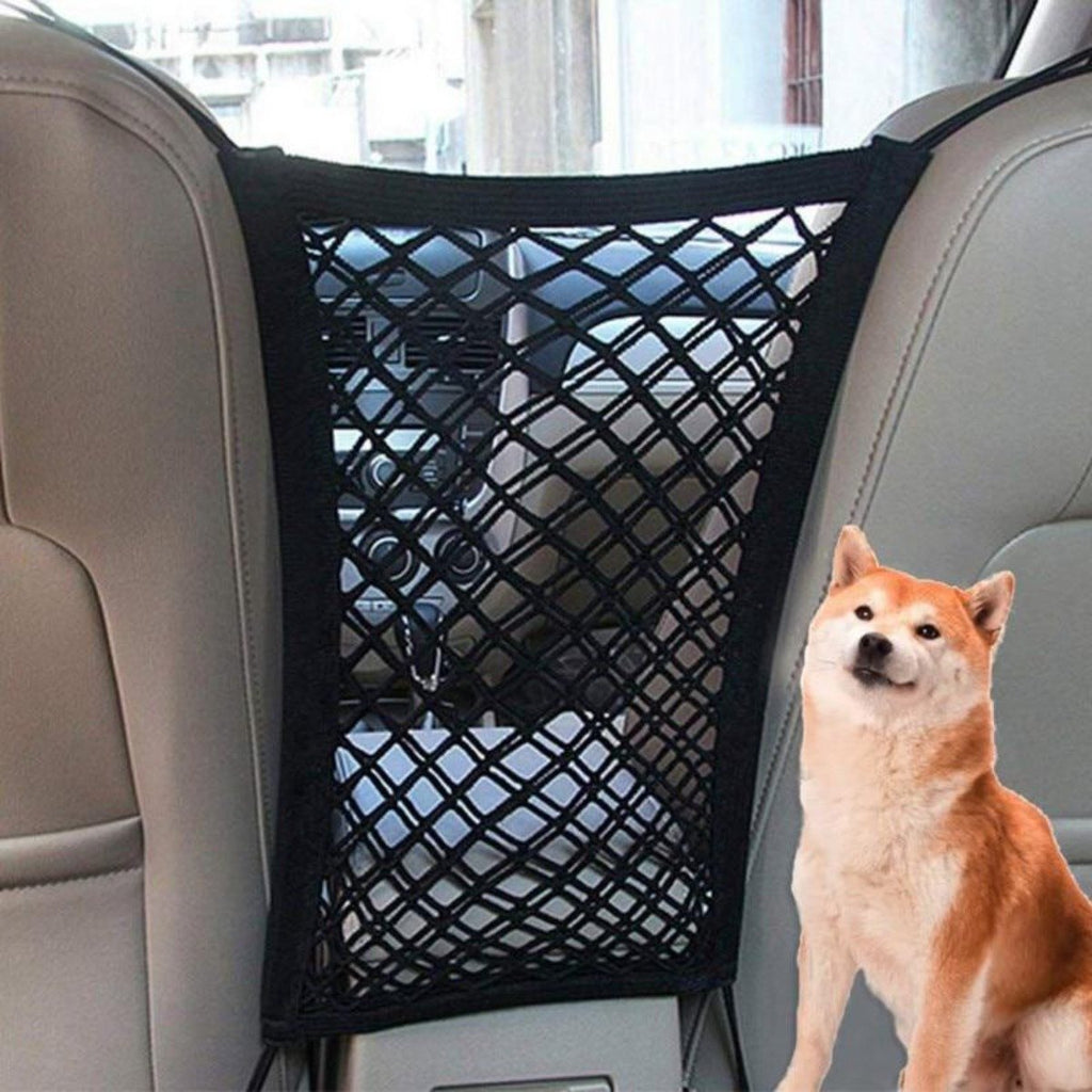 Pet Car Safety Net Back Seat Barrier for Dogs  & Kids No Distraction Driving
