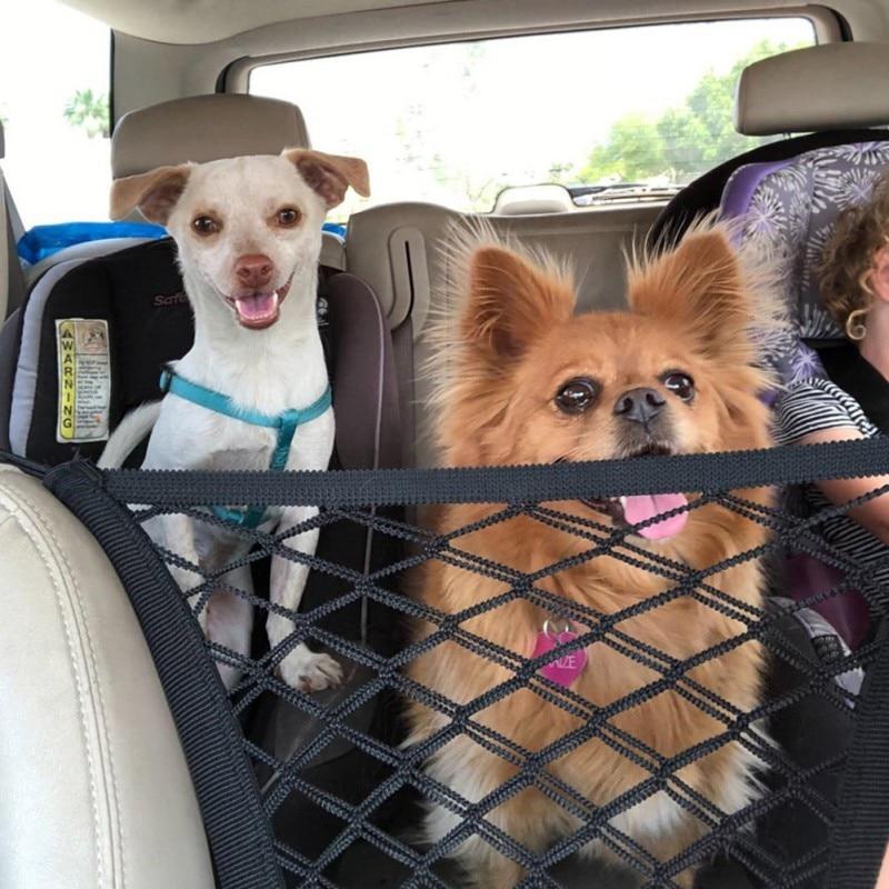Pet Car Safety Net Back Seat Barrier for Dogs  & Kids No Distraction Driving