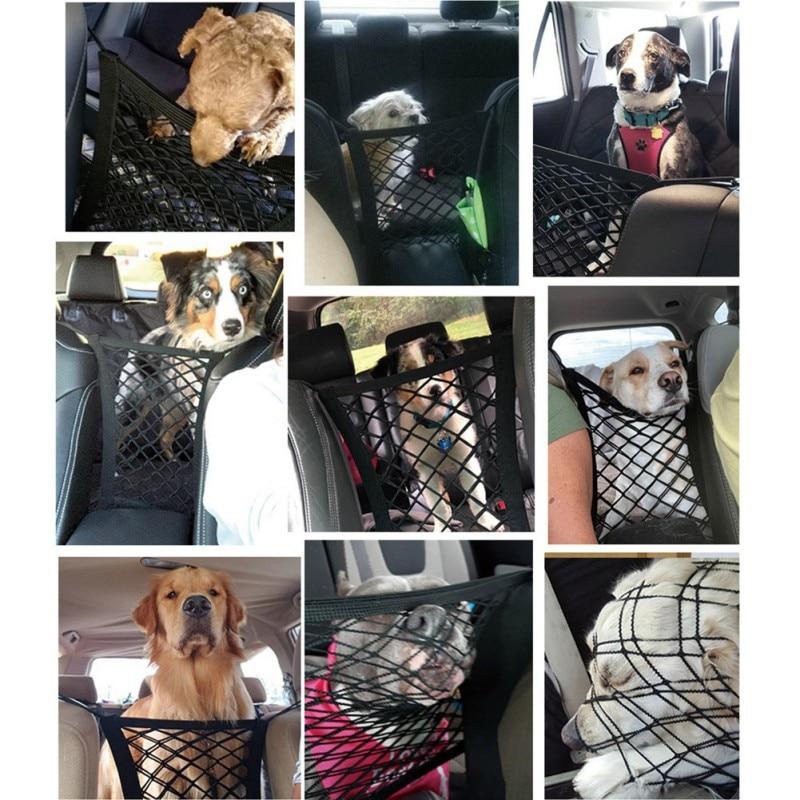 Pet Car Safety Net Back Seat Barrier for Dogs  & Kids No Distraction Driving